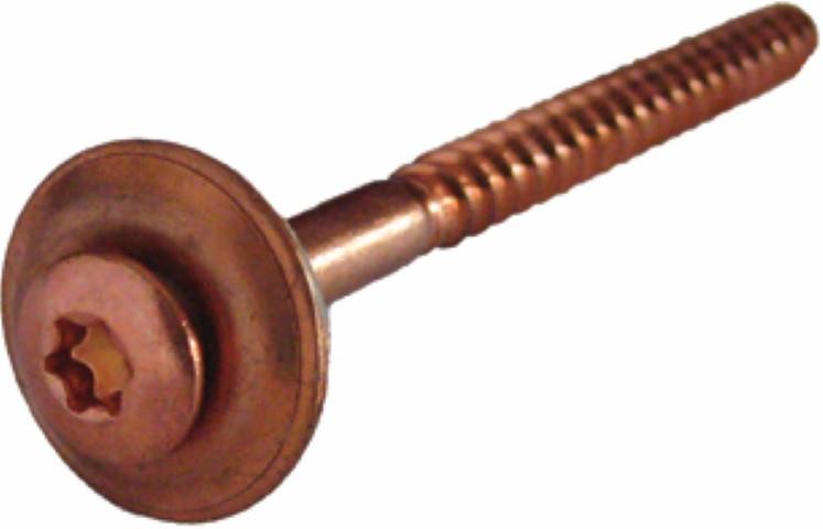Spenglerschraube Edelstahl verkupfert